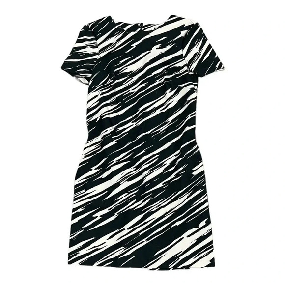 Trina Turk Beige Black Zebra Print Shift Dress S - Picture 1 of 4
